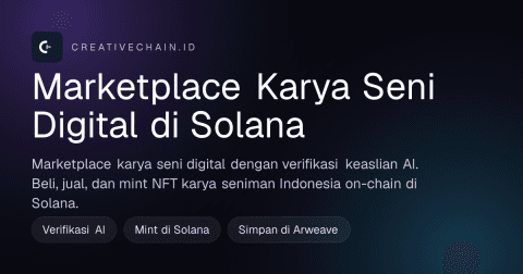 CreativeChain — Solana, AI Verification, Arweave project screenshot